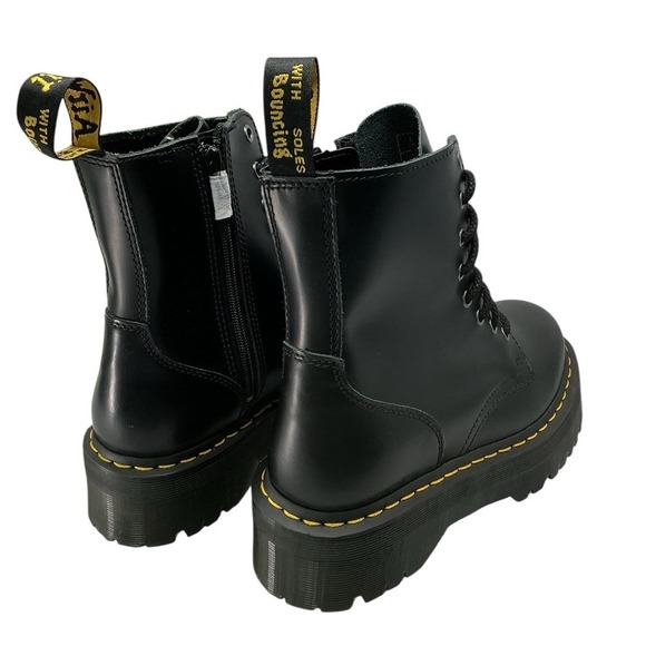 Dr Martens Jadon 8-eye Platform Boots In Black Leather Men\'s Size 9  No Box main image 10